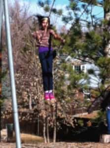 Girl on Swing