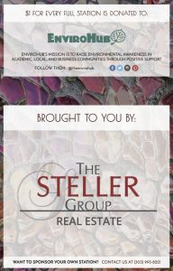 signage acknowledging the Steller Group Real Estate and Jones Family