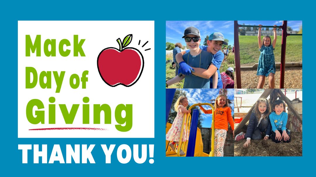 2023 Mack DoG WEBSITE THANK YOU graphic saying "thank you for your support" with smiling students